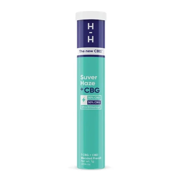 HHEMP.CO CBD/CBG Premium Hemp Flower Pre-Roll 1g - Suver Haze - 7402