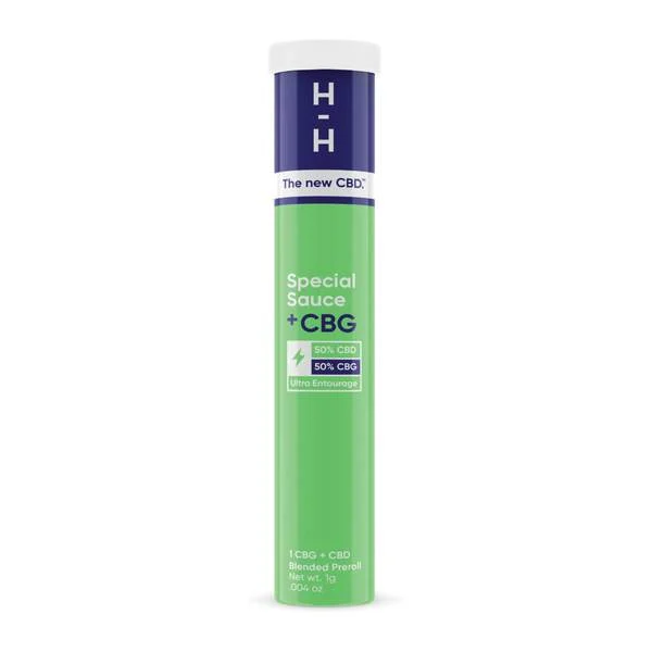 HHEMP.CO CBD/CBG Premium Hemp Flower Pre-Roll 1g - Special Sauce - 7404
