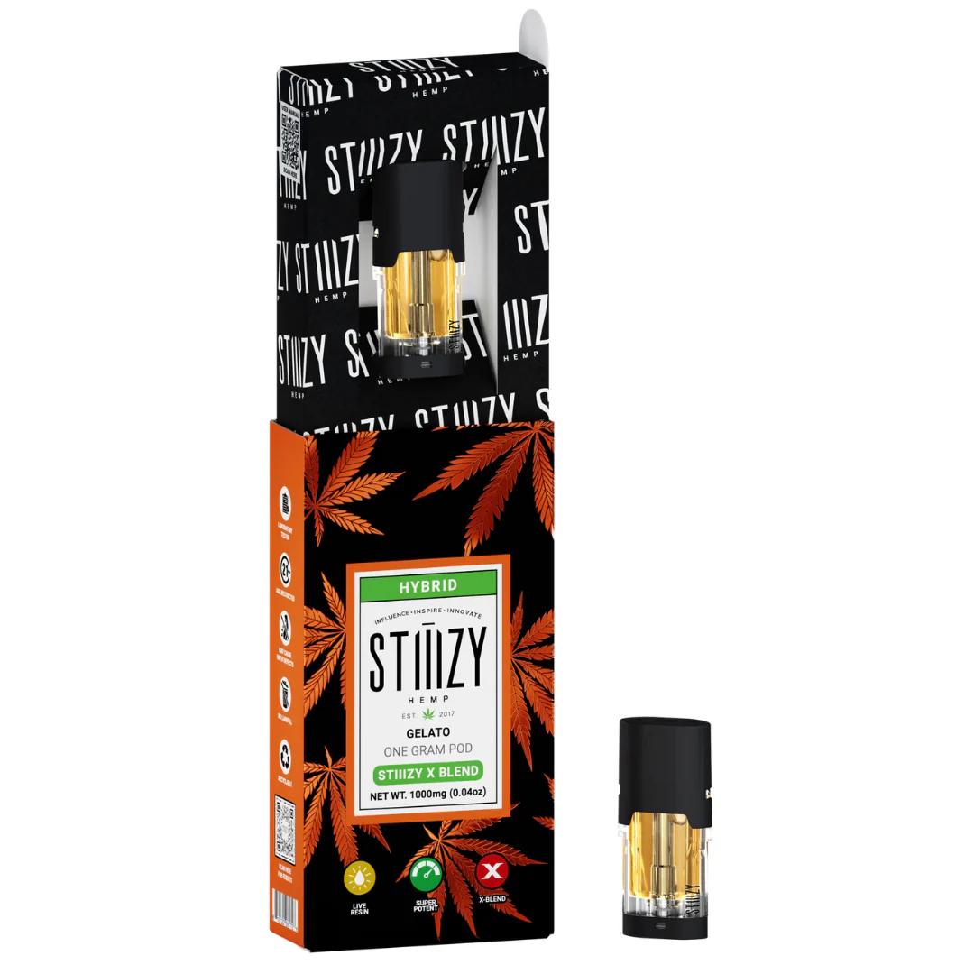 Stiiizy X-Blend Gelato 1g Hemp Pod 1000mg 1g - 7413