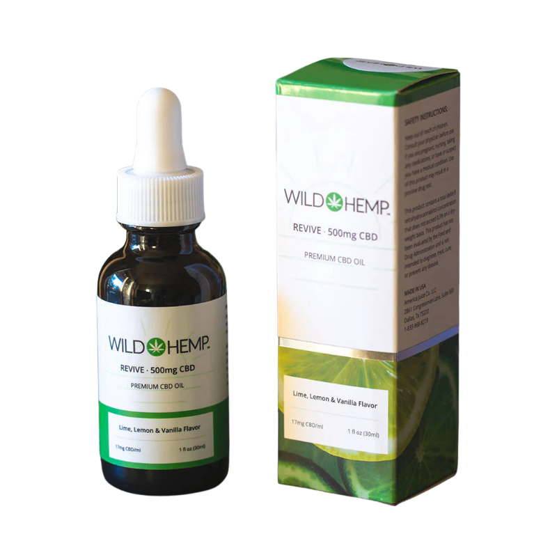 Wild Hemp (Revive) Premium CBD Tincture 30ml - Lime Lemon - 7423