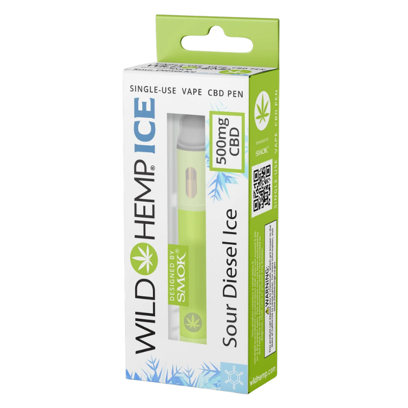 Wild Hemp CBD Disposable E-Cig 1000mg - Sour Diesel - 7422