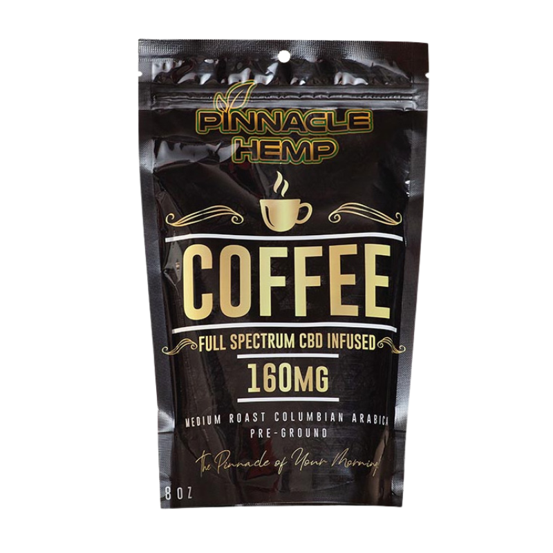 Pinnacle Hemp Coffee Full Spectrum CBD Infused 160mg - Medium Roast - 7436