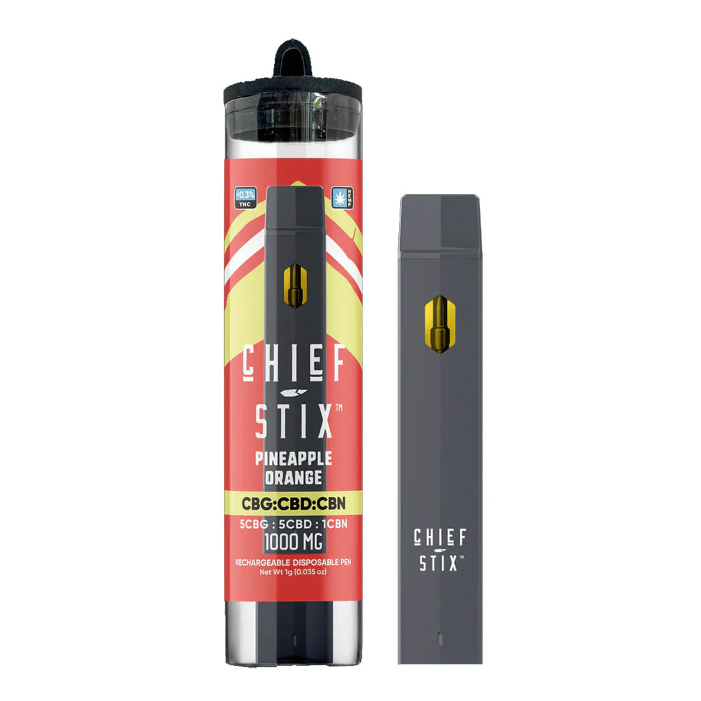 Chief Stix CBG/CBD/CBN 1000mg Disposable Pen - Pineapple Orange - 7440