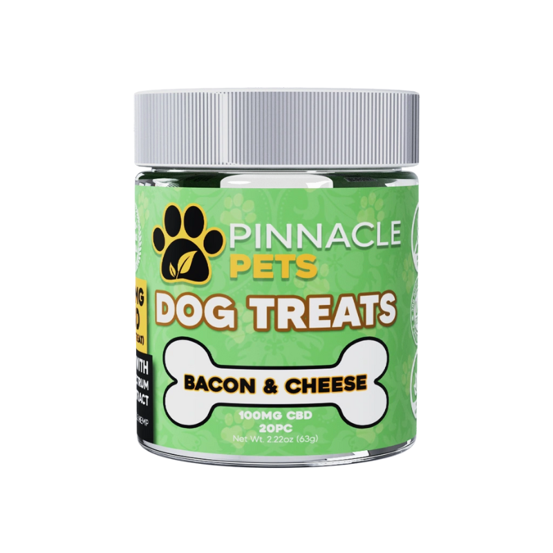 Pinnacle Pet CBD Bacon & Cheese Dog Treats 100mg 20CT - 7475