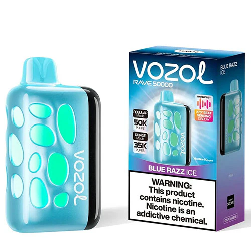 Vozol Rave 50k - Blue Razz Ice - 7496