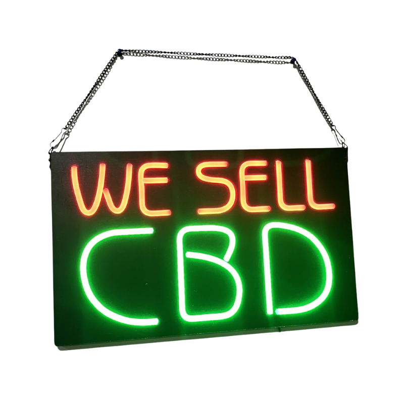 Neon "We Sell CBD" Sign 20X12 - 7614