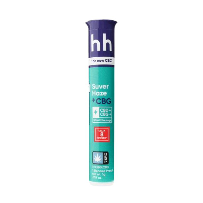 HHEMP.CO CBD/CBG Premium Hemp Flower Pre-Roll 1g - Suver Haz - 7596