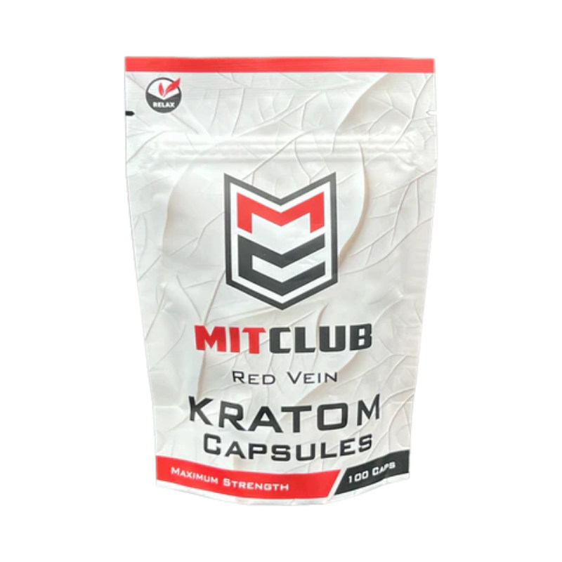 MIT Club Kratom Capsules - Red Vein 1500 Caps - 7658