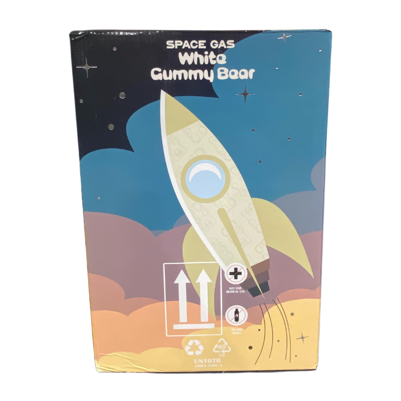 Space Gas Cream Charger 1L 6CT -White Gummy Bear - 7655