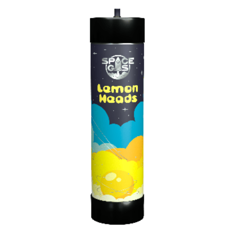 Space Gas Cream Charger 1L 6CT -Lemon Heads - 7653