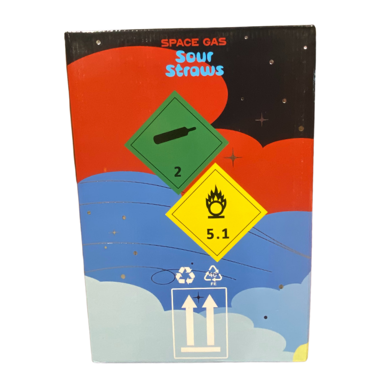Space Gas Cream Charger 1L 6CT -Sour Straw - 7652