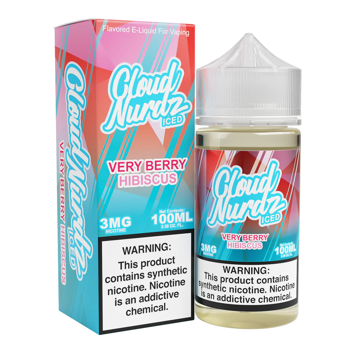 Cloud Nurdz 3mg - Ice Very Berry Hibiscus - 7715
