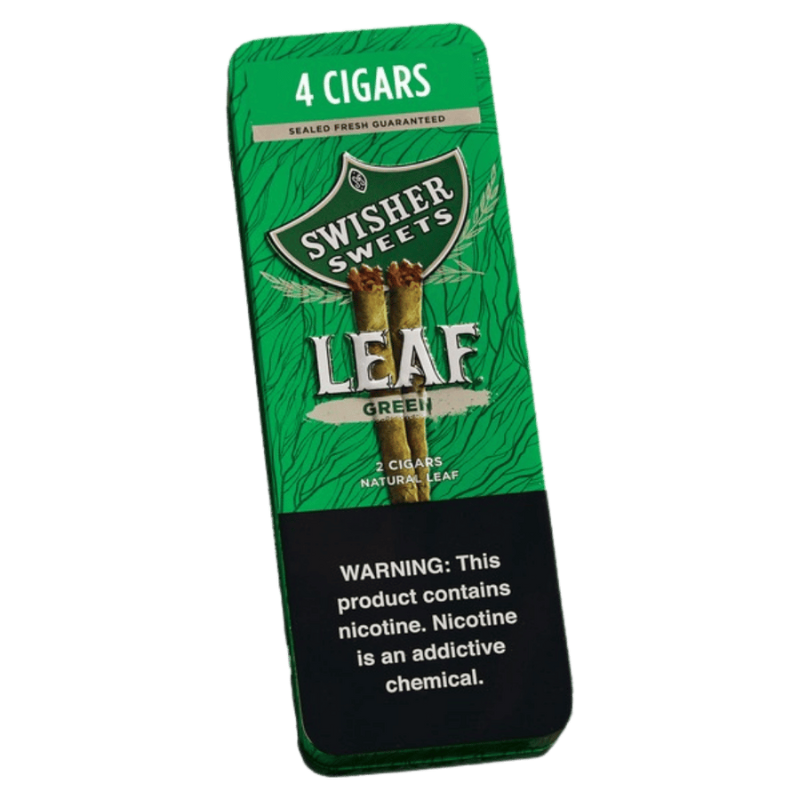 Swisher Sweets Leaf Tin Green 5/4 - 7822