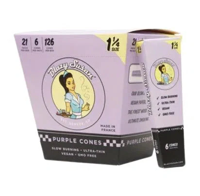 Blazy Susan 1 1/4 Purple Cones 21CT - 7869