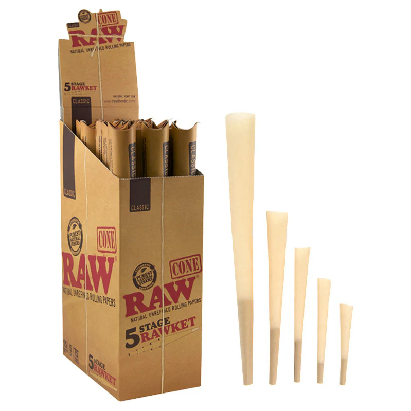 Raw Classic 5 Stage Rawket Pre-Rolled Cones 1 - 7874