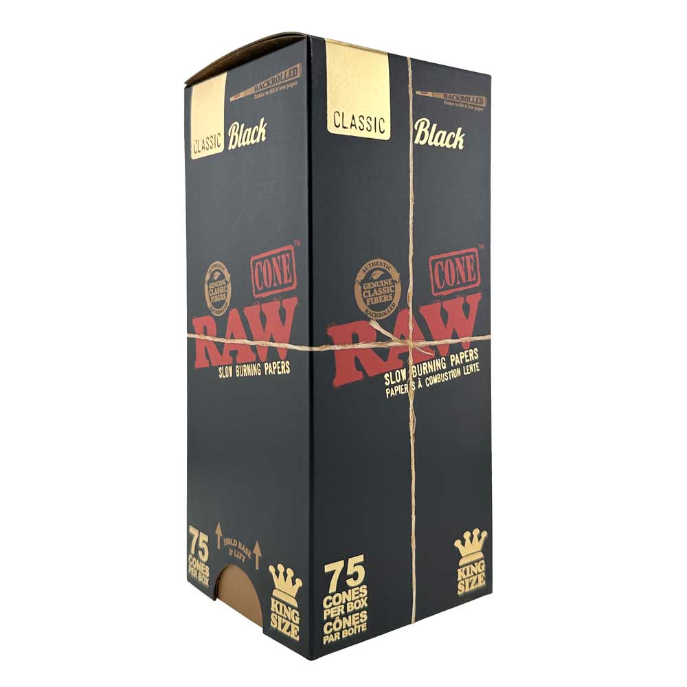 RAW CONES | BLACK KING SIZE 75CT - 7886