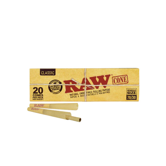 Raw Cones Classic Single 70/30 20PK 12CT - 7907