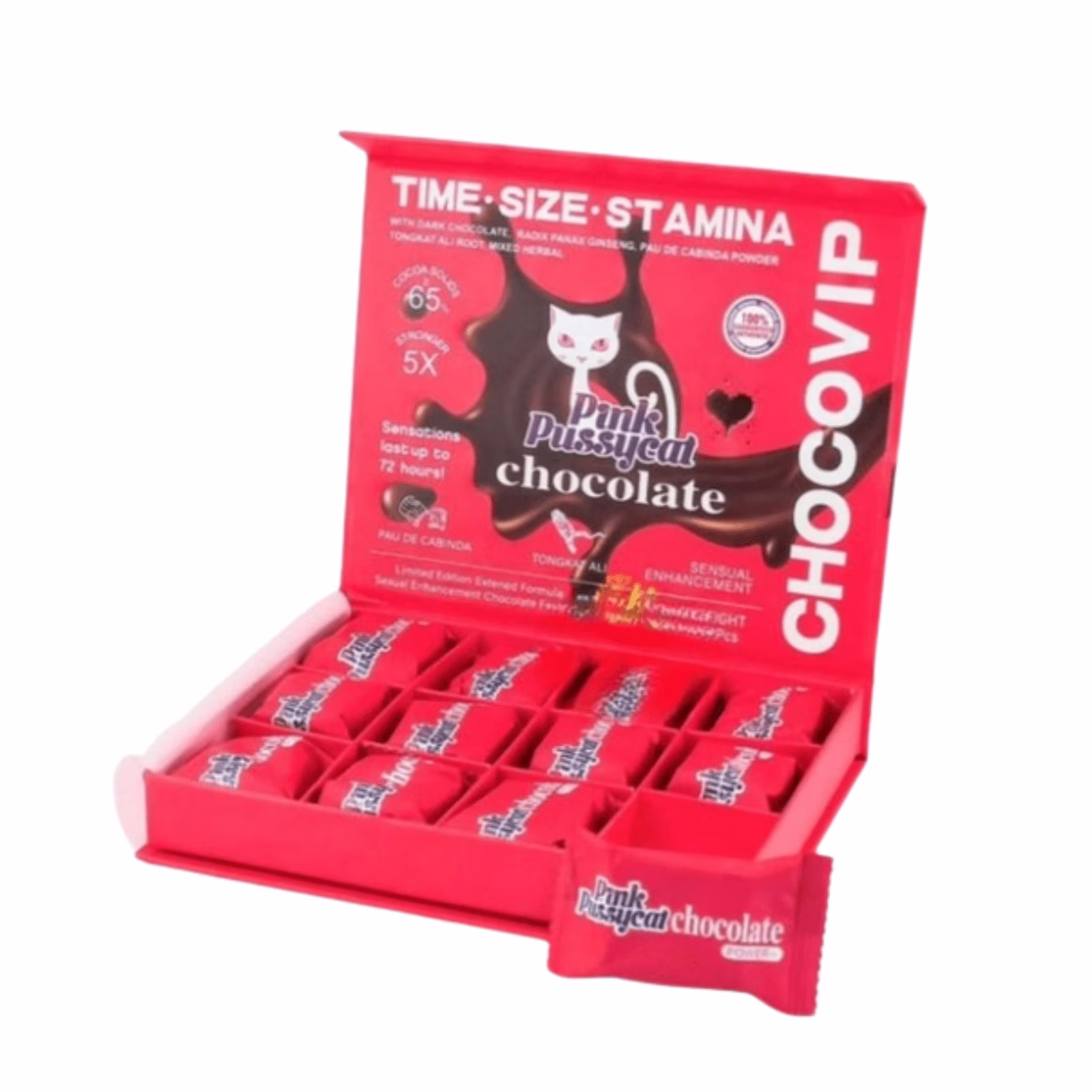 Pink Pussy Cat Chocolate 12CT Box - 7947