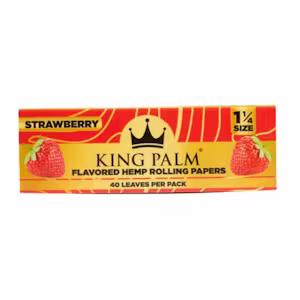 King Palm Flavor Hemp 1 1/4 Paper 50CT - Strawberry - 8004
