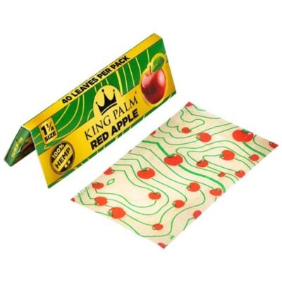 King Palm Flavor Hemp 1 1/4 Paper 50CT - Red Apple - 8005