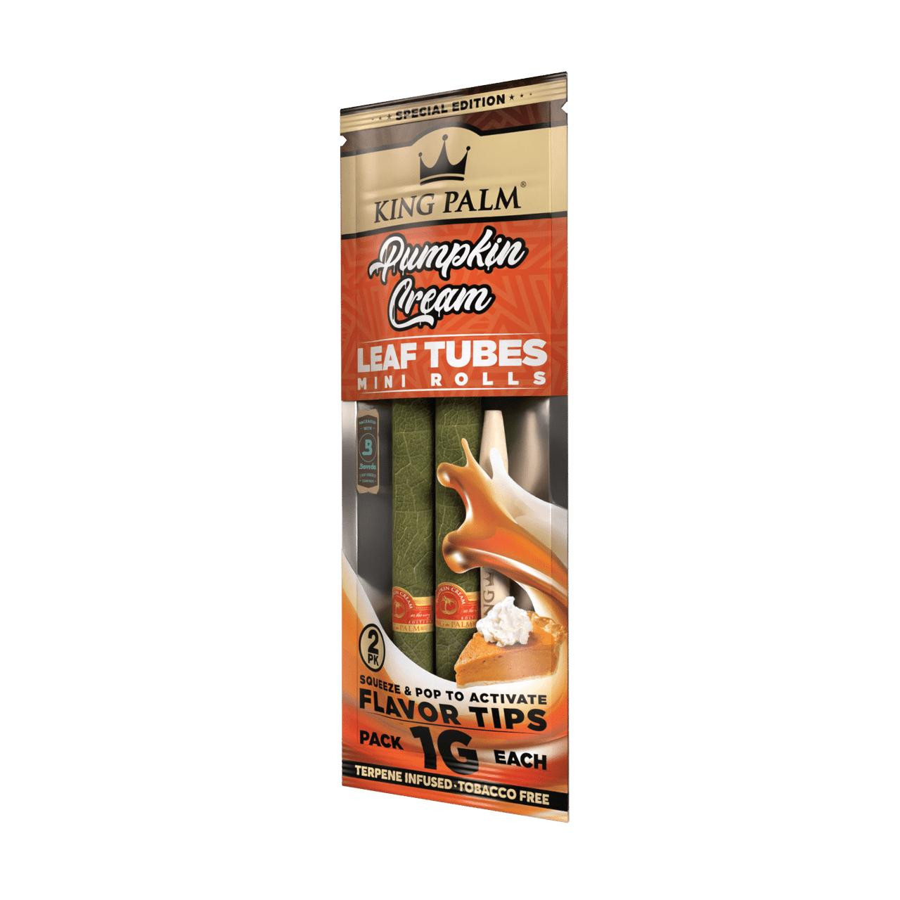 King Palm Leaf Tubes Mini Rolls 20CT - Pumpkin Cream - 8010