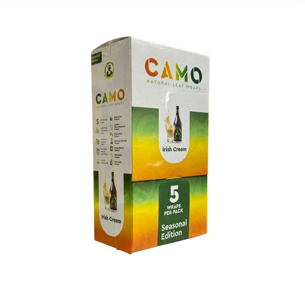 Camo Natural Leaf Wrap 25ct Irish Cream - 8021