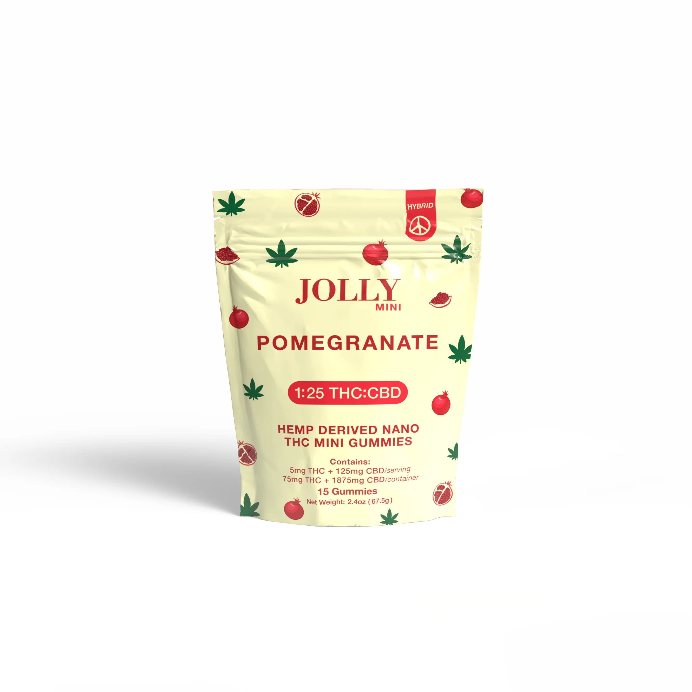 Jolly Mini 15CT Gummies Pomegranate - 8329