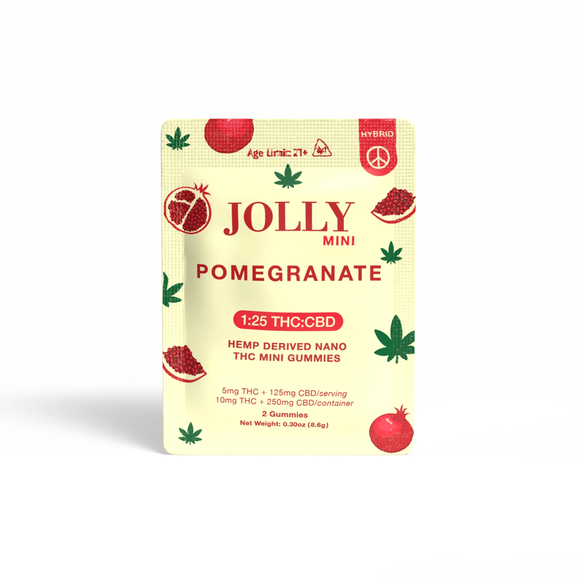 Jolly Mini 2 Pack 50ct Pomegranate - 8330