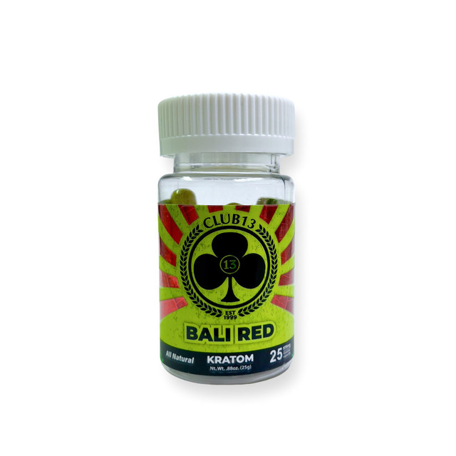 C13 Kratom Caps 25ct - Bali Red - 8360