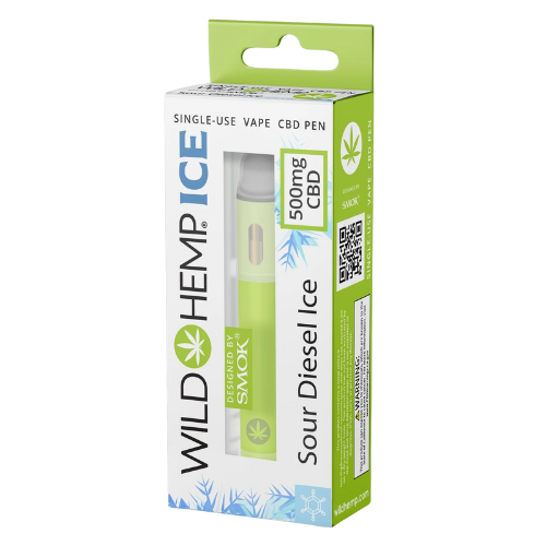 Wild Hemp CBD Pen Sour Diesel 500MG - 8386