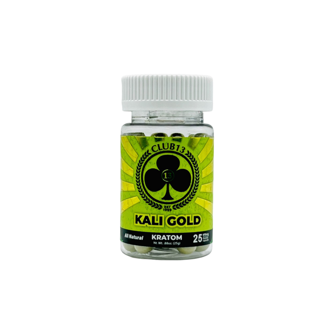 C13 Kratom Caps 25ct - Kali Gold - 8309