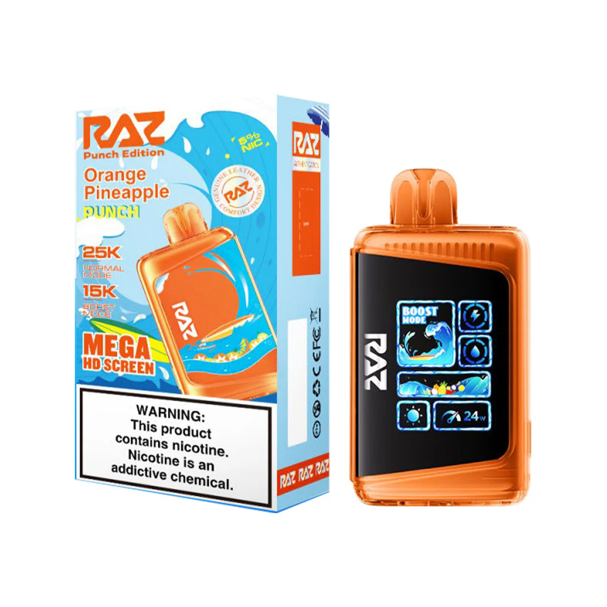 Razz 25k - Orange Pineapple Punch - 8290