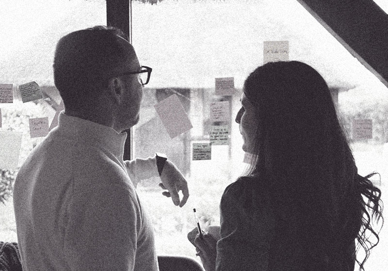 image of author speaking at an event