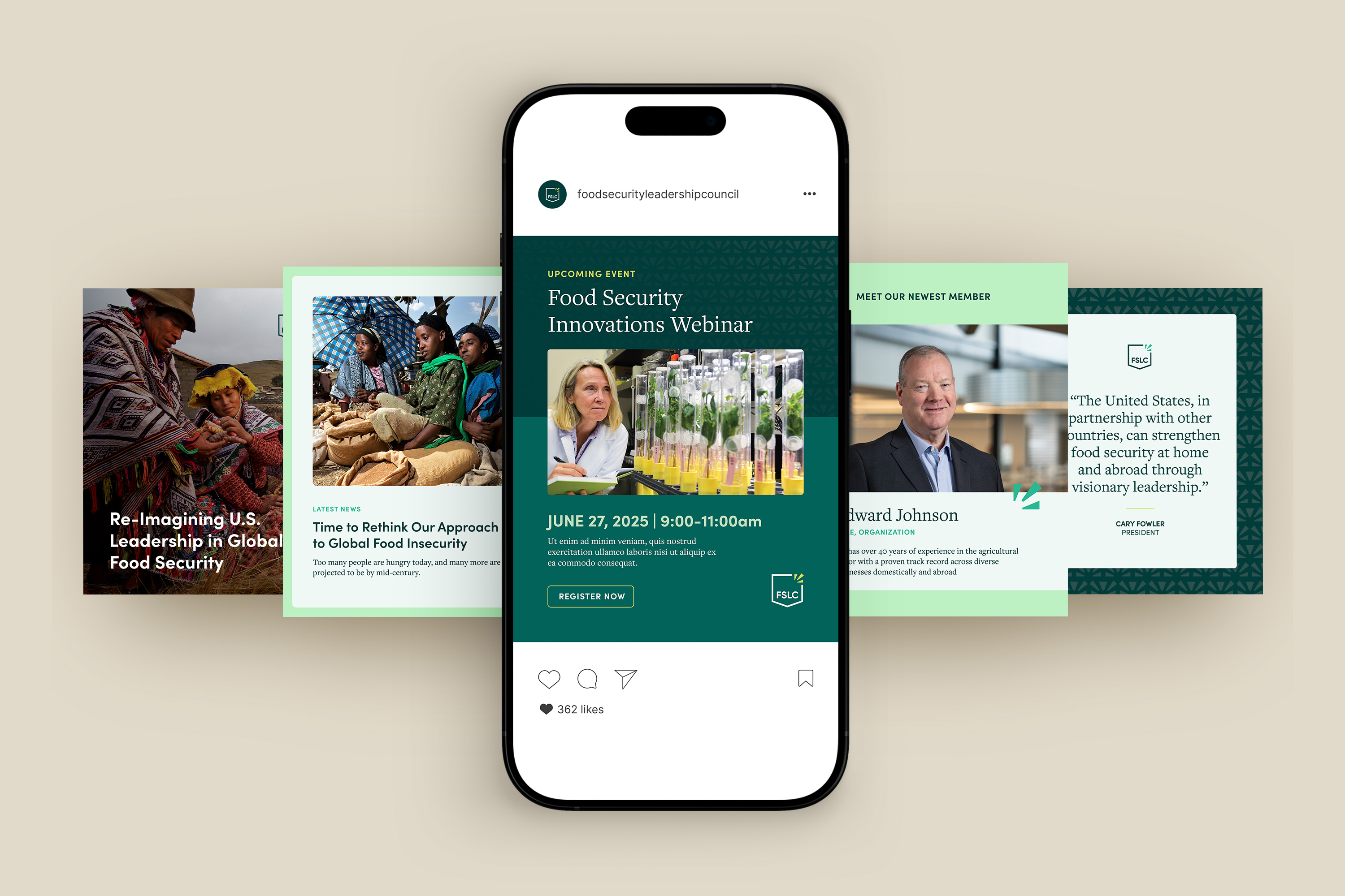 FSLC social media graphics by Sabato Design