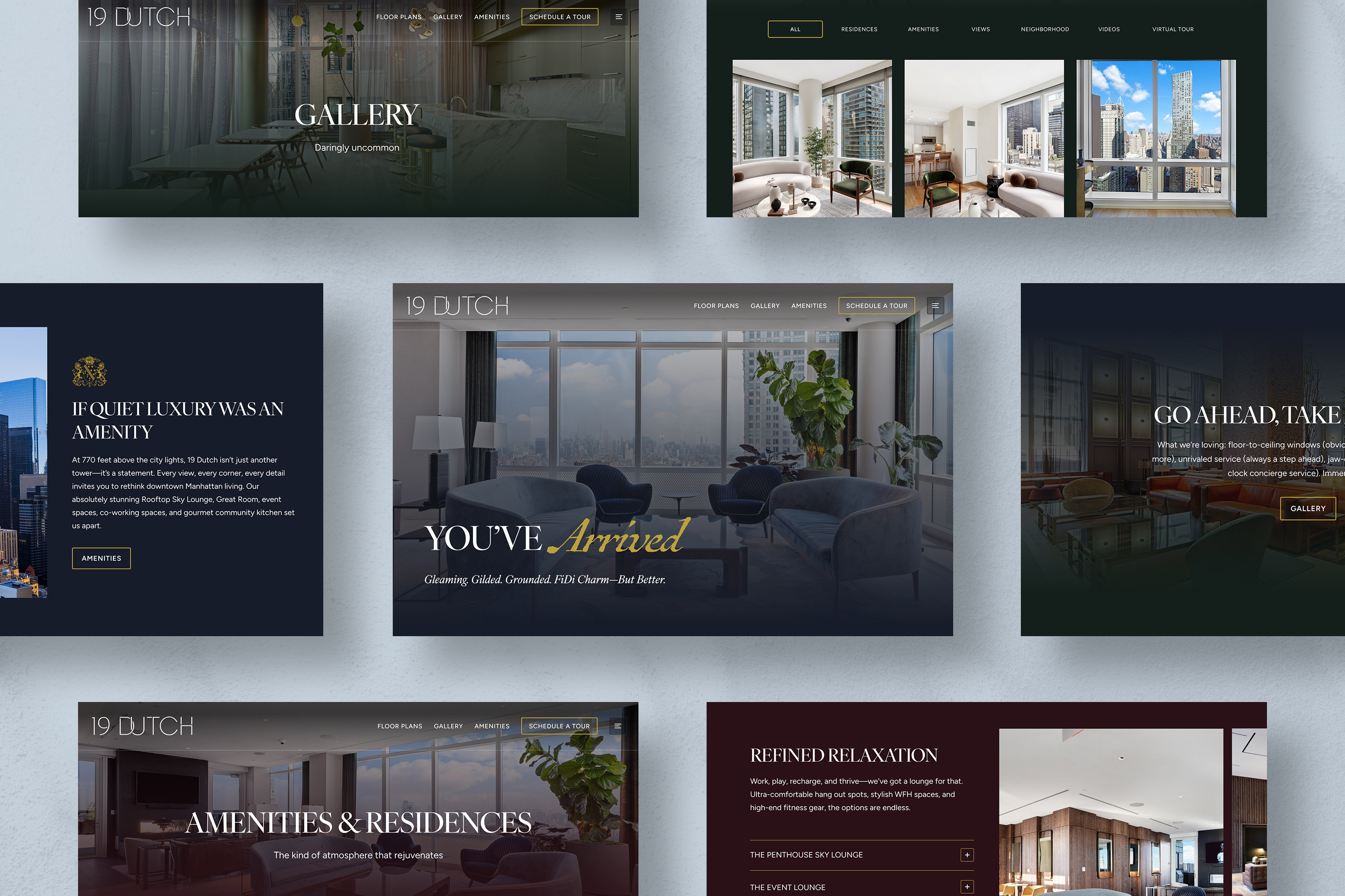 19 Dutch website design shown in browser windows by Sabato Design