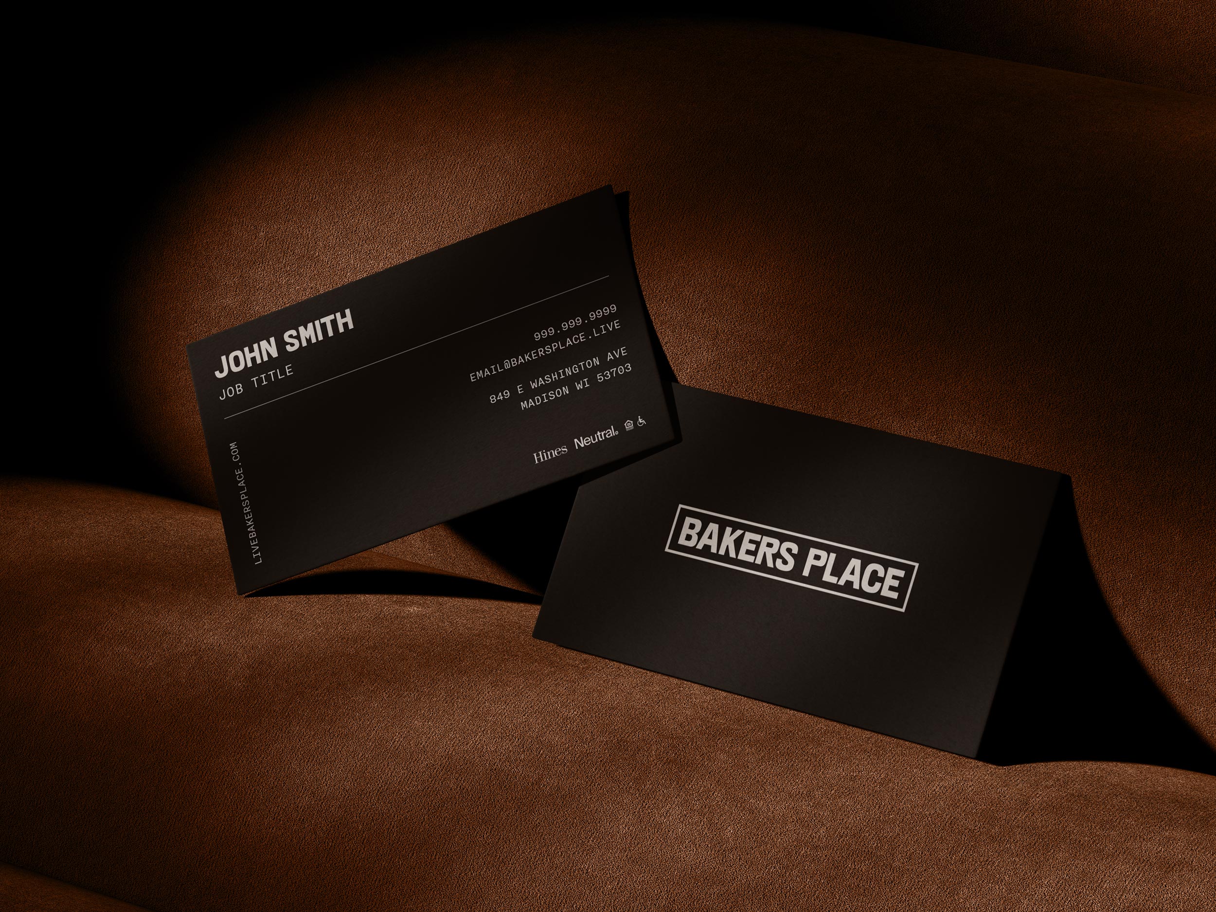 Bakers Place business card design by Sabato Design