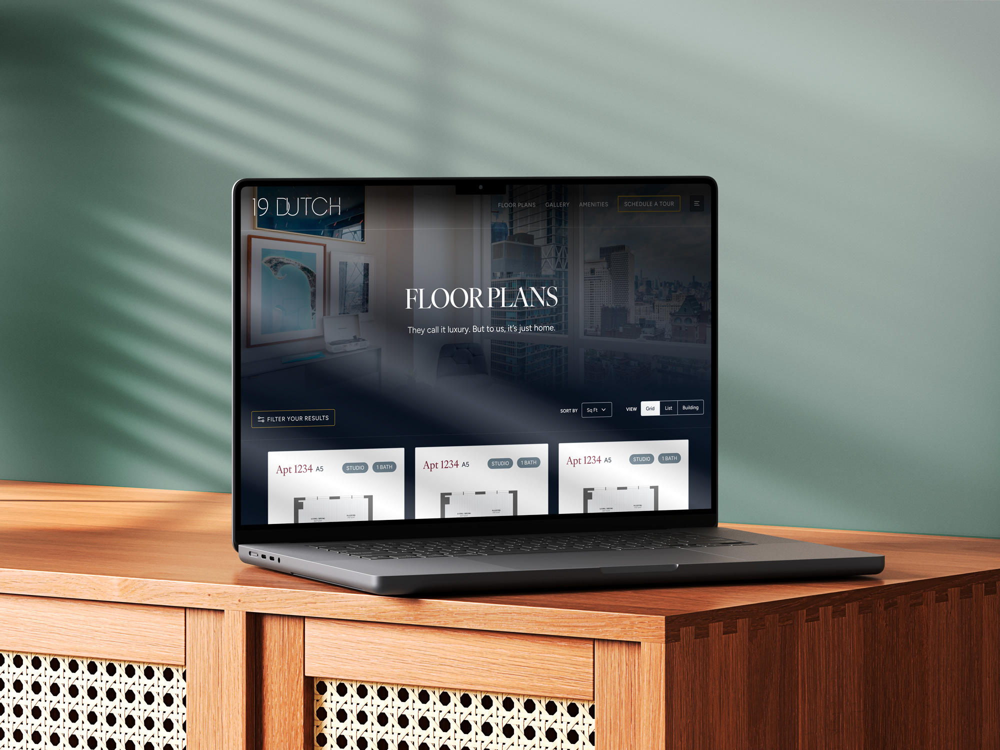 19 Dutch website design shown on laptop by Sabato Design