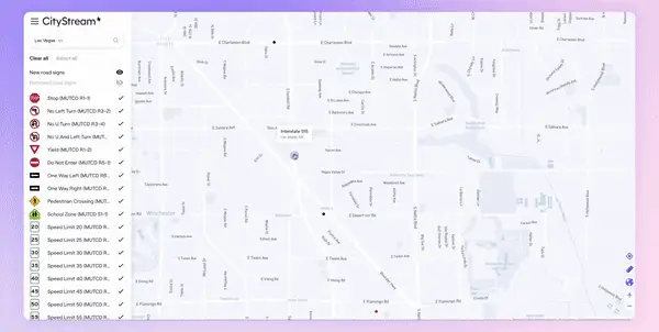 CityStream showing live road network changes