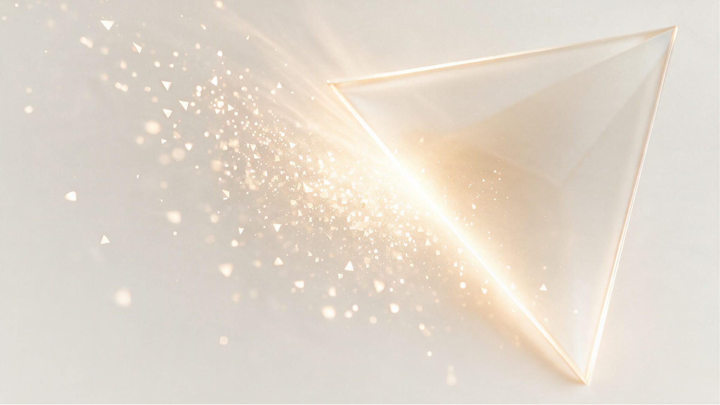 A glass delta scattering into particles of light