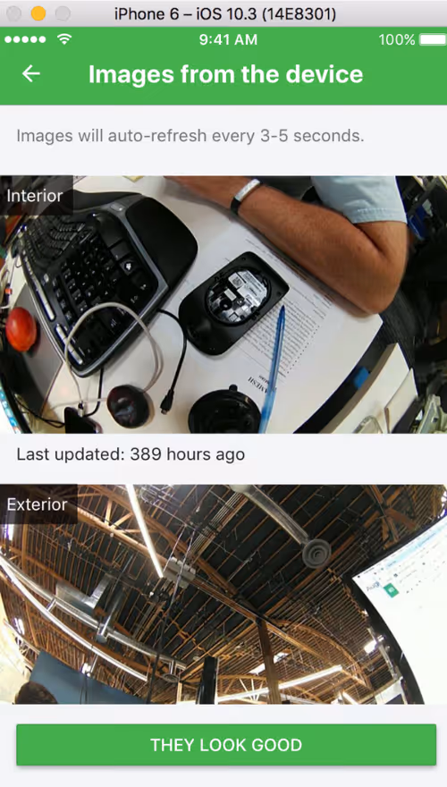 Installer App screen confirming the location is correct