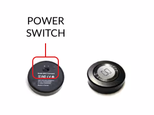Mark Button attached to the dashboard with Velcro
