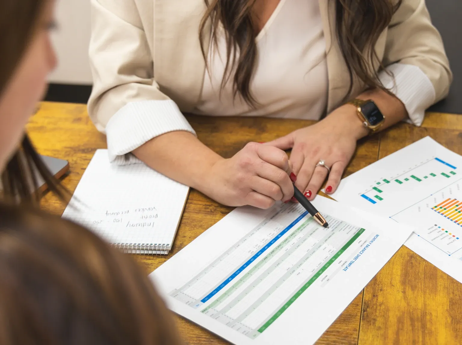 individual taxes being prepared by tax expert