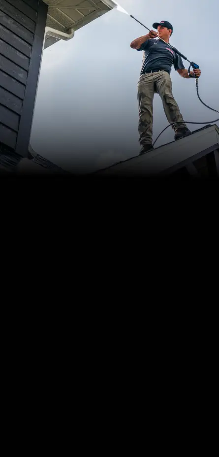 power washing home gutters mobile