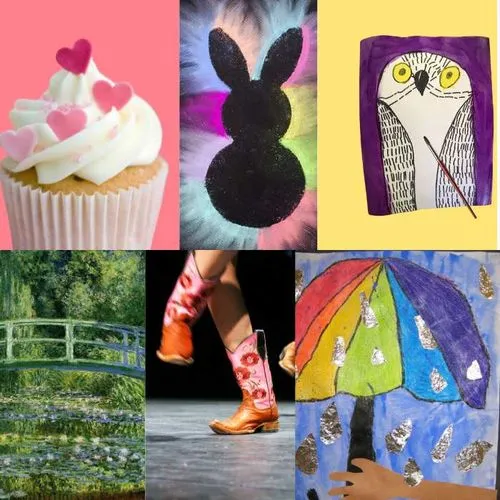 collage of different crafts. 