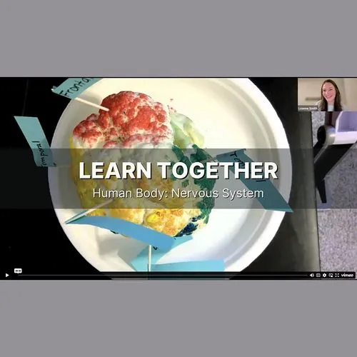 Colorful craft on zoom workshop. 