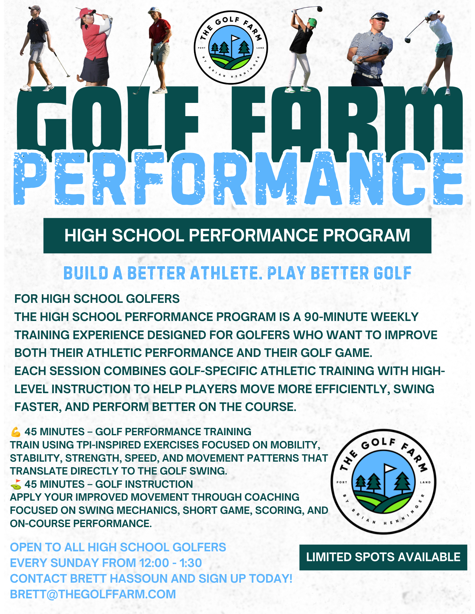 High School Golf Performance Program