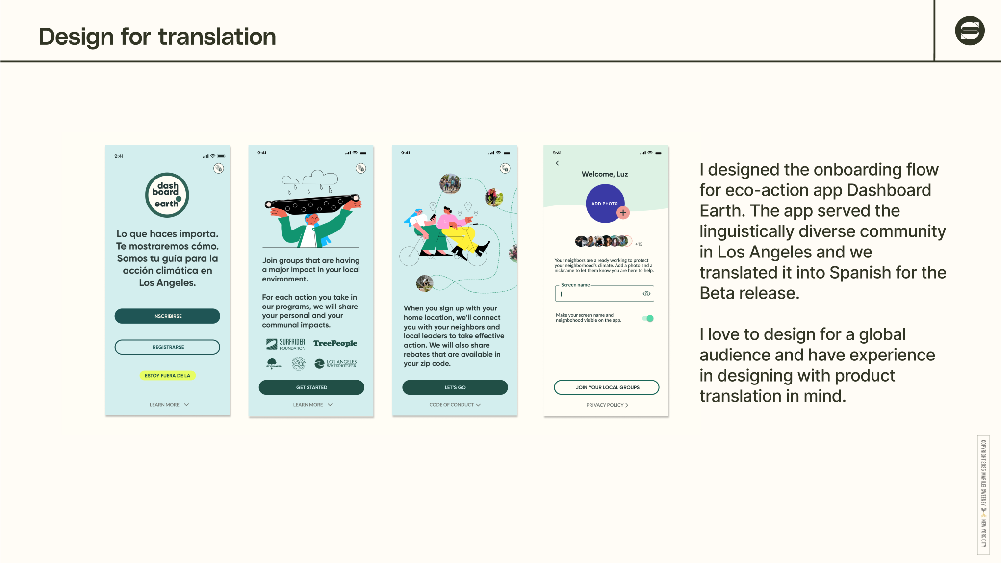 Images of lush Peruvian locations in a presentation layoout