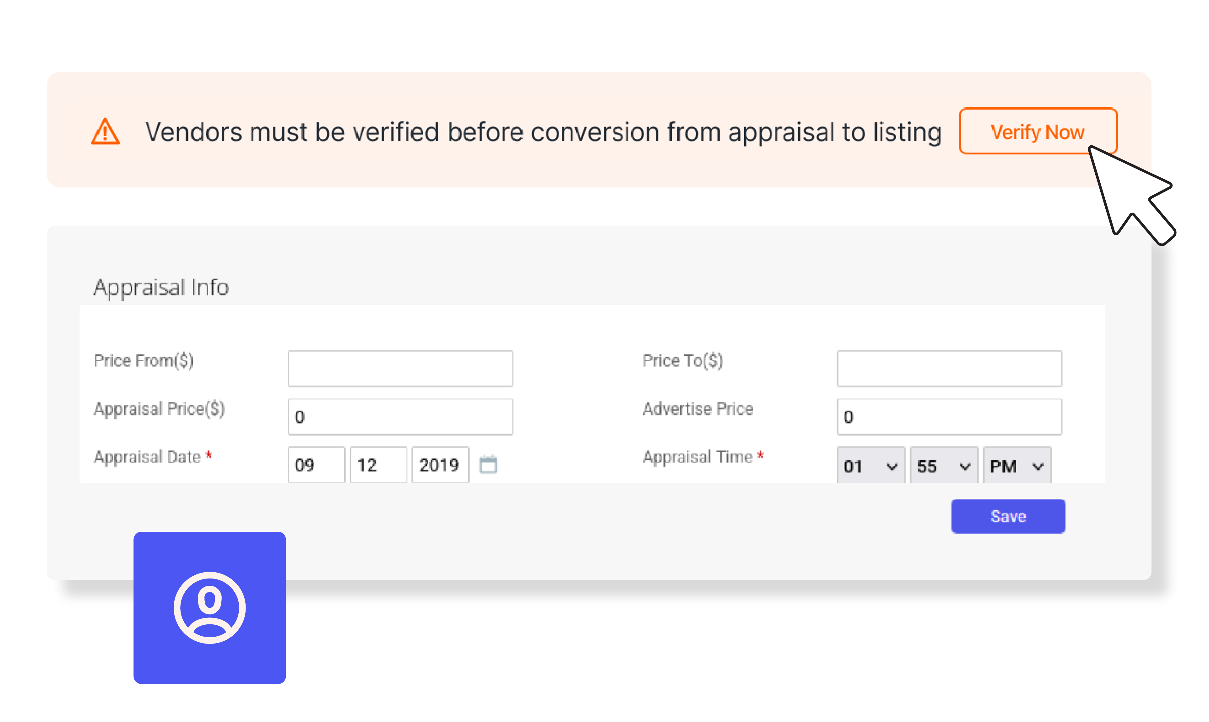 Reapit Verify in Reapit Sales