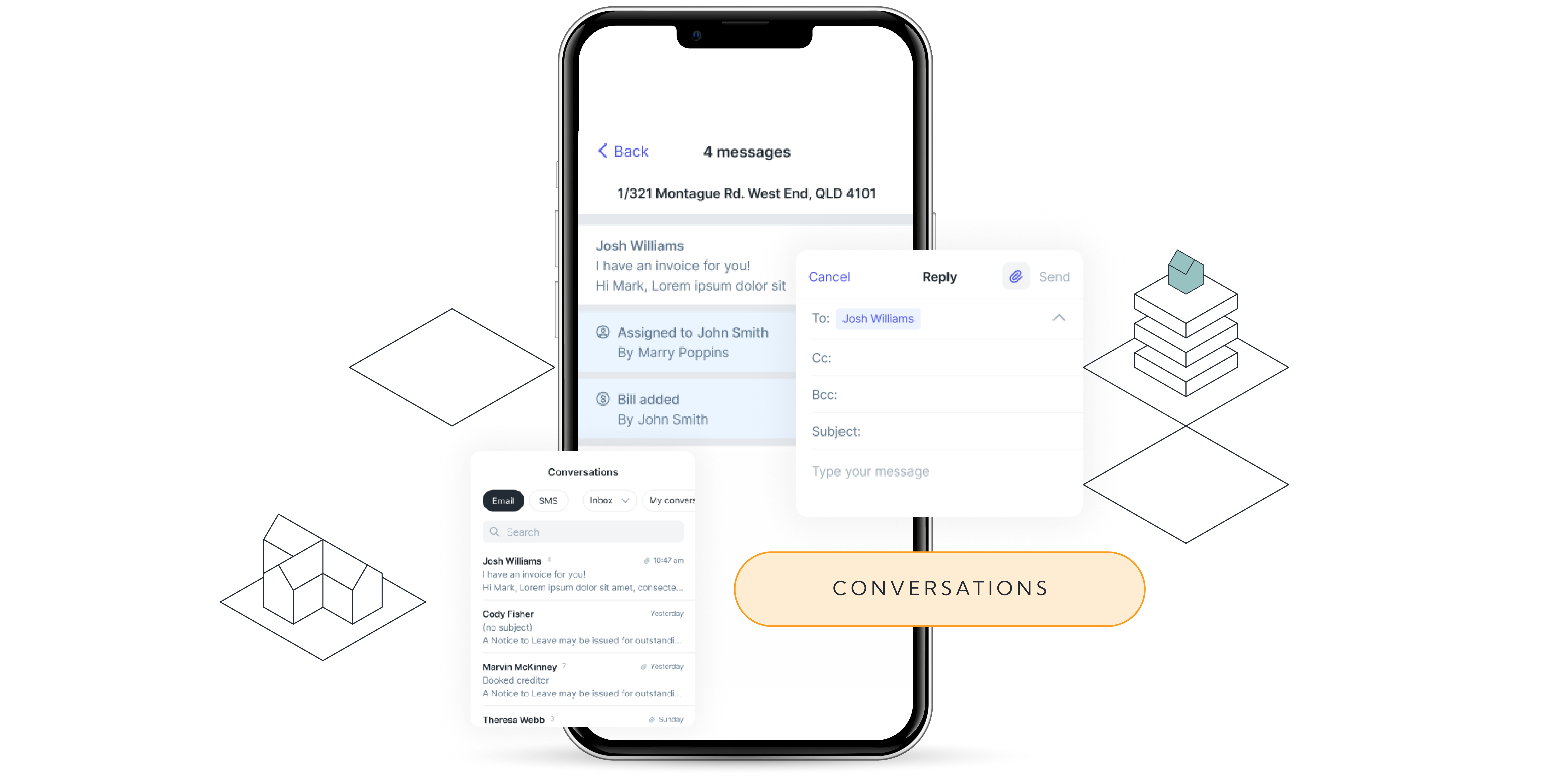 Updates to Conversations on Reapit PM Mobile App