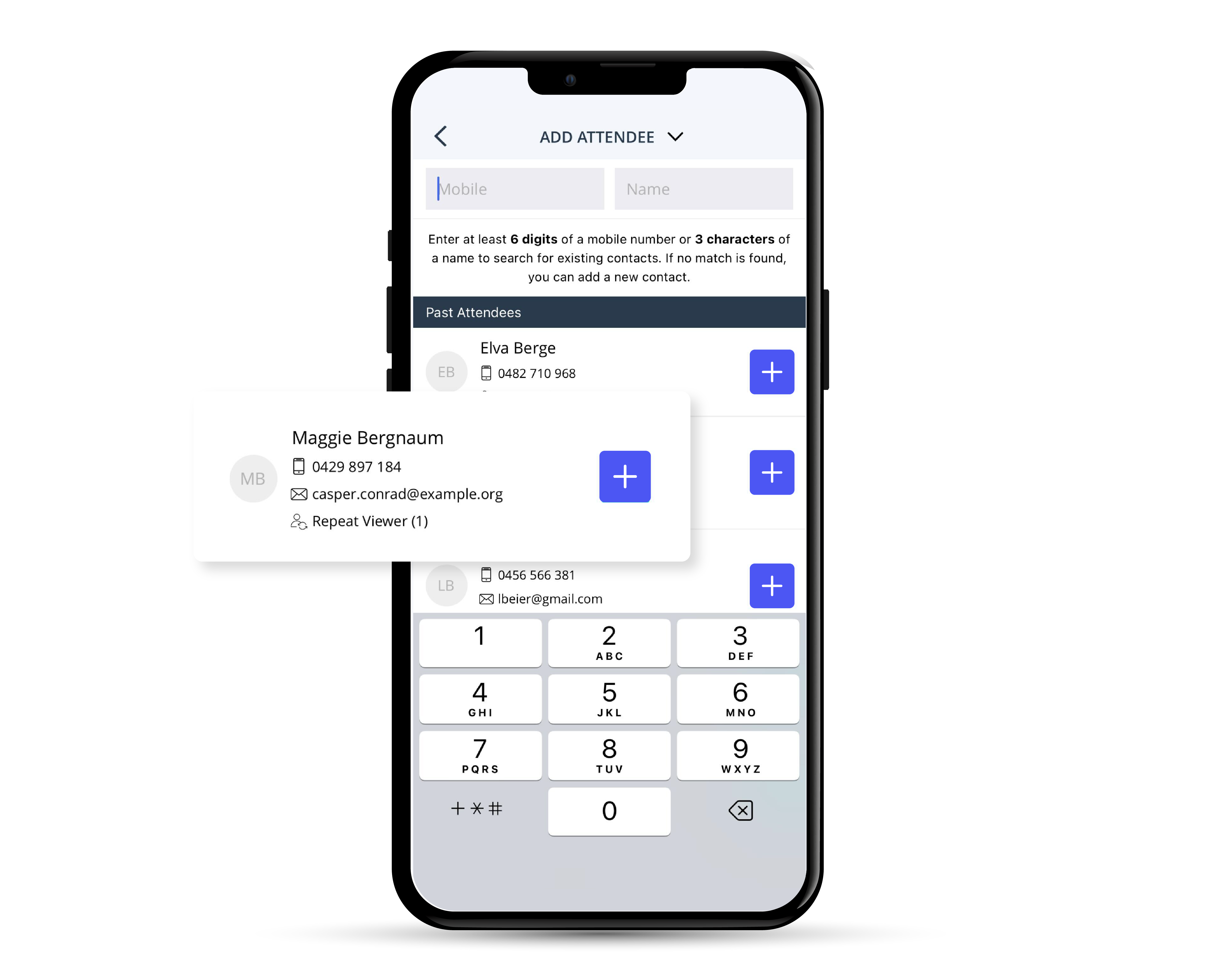Add past attendees to inspections in Reapit Sales